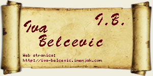 Iva Belčević vizit kartica